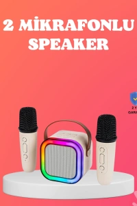 Bluetooth 5.0 Destekli Kablosuz Karaoke Hoparlör