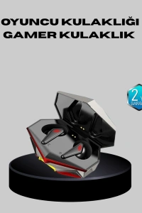 Bluetooth 5.0 Kablosuz Kulaklık LED Işıklı Silikonlu Tasarımlı