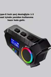 BLUETOOTH 5.4 KABLOSUZ İNTERKOM+ MOTOR DİSK KİLİDİ
