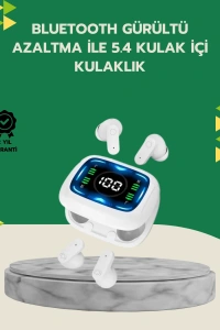 Bluetooth 5.4 Kablosuz Kulaklık Gürültü Engellemeli Uzun Pil Ömürlü