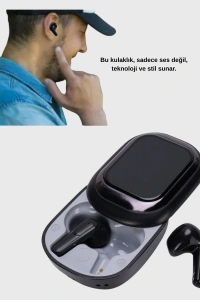 Bluetooth 5.4 Kulaklık – Gürültü Engelleme ve Akıllı Ekranlı Şarj Kutusu