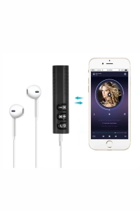 Bluetooth AUX Adaptör | 3.5mm Ses Girişi İçin Kablosuz Dönüştürücü, 10m Menzil