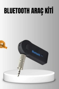 Bluetooth AUX Araç Kiti Eller Serbest Müzik Çalar Dahili Mikrofonlu
