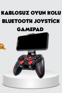 Bluetooth Gamepad Kablosuz Oyun Kumandası Tek Cihaz Destekli