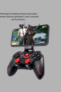 Bluetooth Gamepad Kablosuz Oyun Kumandası Tek Cihaz Destekli
