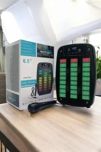 Bluetooth  Hoparlör Mikrofonlu Speaker Taşınabilir Şarjlı