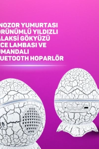 Bluetooth Hoparlör Özellikli 7 Renkli Gece Aydınlatması