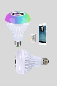 Bluetooth Hoparlörlü LED Ampul – 12W Enerji Tasarruflu