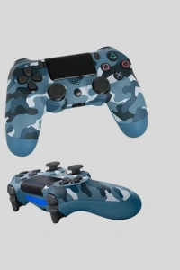 Bluetooth Kablosuz PS4 Gamepad Çift Motorlu Siyah Controller