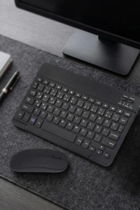 Bluetooth Klavye Mouse Seti Taşınabilir Wireless Bilgisayar Aksesuarı