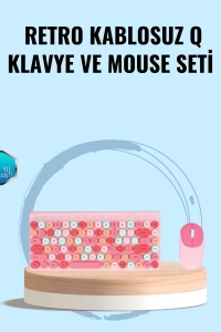 Bluetooth Klavye ve Mouse Kombinasyonu – USB Alıcılı, Kompakt, Uzun Ömürlü