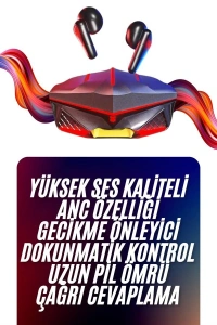 Bluetooth Kulaklık HD Ses Kaliteli Işıklı Metal Kasa Ios Android Uyumlu Mikrofonlu