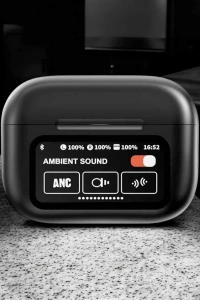 Bluetooth Kulaklık Kablosuz Ekranlı ANC/ENC Destekli Dokunmatik