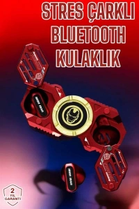 Bluetooth Kulaklık Stres Çarklı Döndürülebilir Uzun Şarj Süreli  Kulaklığı