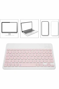 Bluetooth Şarj Edilebilir Mini Q Klavye Kablosuz Taşınabilir