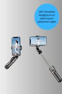 Bluetooth Selfie Çubuğu – Uzaktan Kumandalı