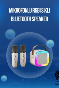 Bluetooth, USB ve AUX Girişli Çok Fonksiyonlu Karaoke Hoparlör