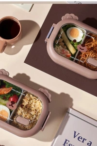 Bölmeli Paslanmaz Çelik Yemek Kutusu