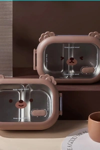 Bölmeli Paslanmaz Çelik Yemek Kutusu