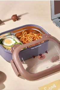 Bölmeli Paslanmaz Çelik Yemek Kutusu