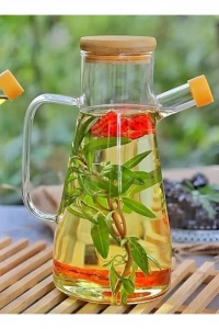 Borosilikat Cam 900 ml. Yağdanlık