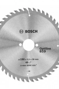 Bosch Optine Eco Daire Testere Bıçağı 190x30 mm 48 Diş 2 608 641 790