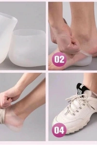 Boy Uzatıcı Gizli Topuk Silikon Tabanlık  (1 Çift )