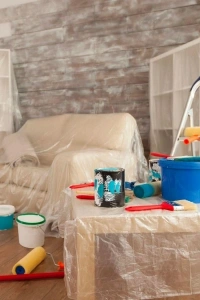 Boya Badana Eşya Koruma Yapışkanlı Örtü 180 cm x 15 mt