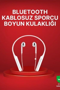 Boyun Askılı Kablosuz Kulaklık – Uzun Süreli Batarya Performansı