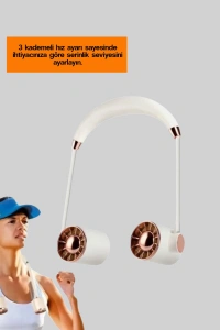 Boyun Askılı Katlanabilir Fan 1000 mAh USB Şarjlı Taşınabilir