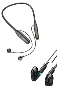 Boyun Bantlı Kablolu Yüksek Ses Kaliteli Bluetooth Kulaklık Uzun Pil Ömrü