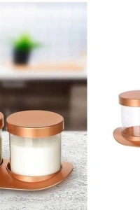 Bronz Baharat Seti Lüx 3lü Set