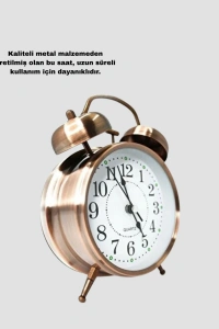 Bronz Metal Masa Saati