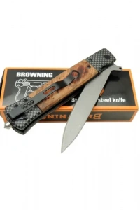 Browning HC02 Damalı Çakı 22 cm Manuel, Kemerlikli