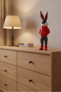 Bugs Bunny Büyük Boy Figür 10×34 cm Salon Dekoru