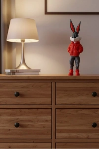 Bugs Bunny Dekoratif Figür 10×34 cm Modern Tasarım