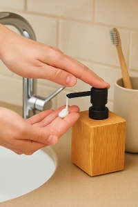 Büyük Ahşap Sıvı Sabunluk