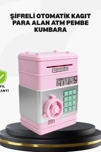 Büyük Hazneli Şifreli Para Tasarruf Kumbarası