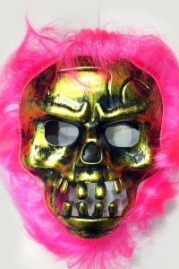 Cadılar Bayramı Maskesi Pembe