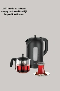 Cam Demlikli 20 Bardak Kapasiteli Elektrikli Çaycı