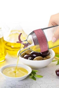 Cam Yağdanlık Fresh Ölçülü Yağ Şişesi Yağdanlık