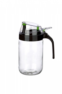 Cam Yağdanlık - Kulplu Sirkelik Sosluk 660ML