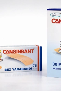 Cansinbant Bez Yarabandı 10 lu 1 Paket 1,9 x 7,2 cm Fabric First Aid Plaster