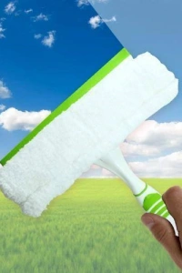 Çekçekli  Mikrofiber Cam Silme Mopu