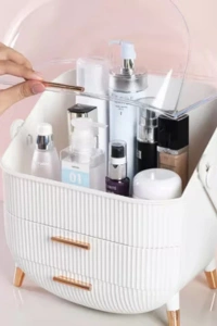 Çekmeceli Kozmetik Organizer Beyaz