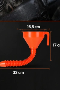 Çelik Süzgeçli Huni - Spiralli ve Sabit Borulu - 2.2 Litre Kapasite