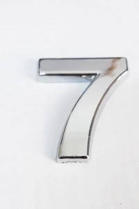 Cemax 7 Rakamı 3,75 cm Krom Yapışkanlı