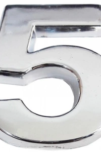 Cemax Krom Yapışkanlı 5 Rakamı 5 cm