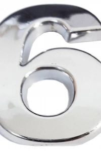 Cemax Krom Yapışkanlı 6 Rakamı 5 cm