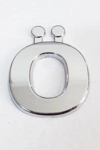 Cemax Ö Harfi  3,75 cm Krom Yapışkanlı